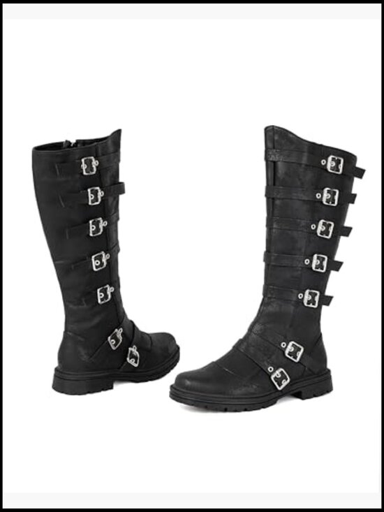 Medieval Knight Pirate Costume Boots Corsair Renaissance Cosplay Tube High Boot main image 4